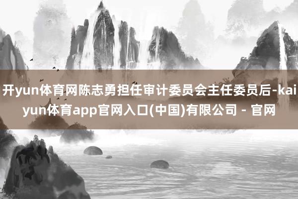 开yun体育网陈志勇担任审计委员会主任委员后-kaiyun体育app官网入口(中国)有限公司 - 官网