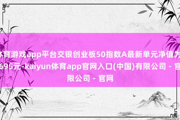 体育游戏app平台交银创业板50指数A最新单元净值为1.3695元-kaiyun体育app官网入口(中国)有限公司 - 官网